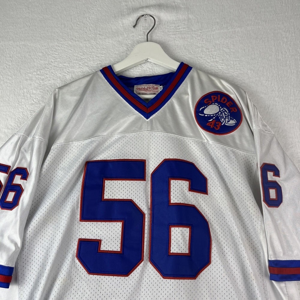 New York Giants Jersey Mens 2XL White #56 Lawrence Taylor Mitchell & Ness NFL